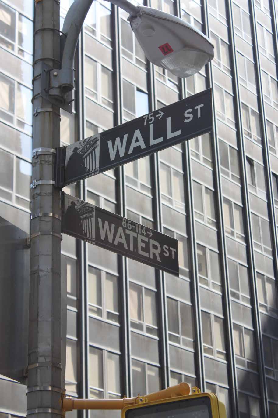 Letrero de Wall St